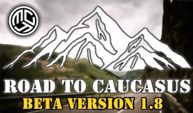 Map Road to Caucasus version beta 1.8 for Euro Truck Simulator 2 (v1.53, 1.54)