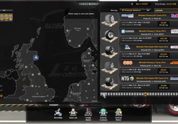 RR Tyres Pack version 1.0 for Euro Truck Simulator 2 (v1.38.x)