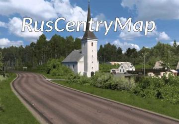 Map Rus Centry Map version 1.8 for Euro Truck Simulator 2 (v1.54.x, 1.55.x)