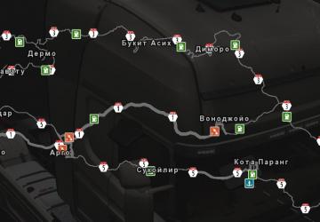 PJ Indo Map Russian Localization version 1.0 for Euro Truck Simulator 2 (v1.35.x)