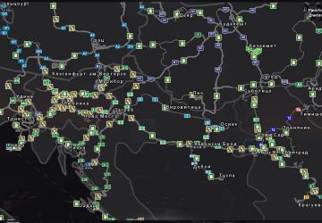 Project Balkans Map Russian Localization version 1.0 for Euro Truck Simulator 2 (v1.33.x, 1.34.x)