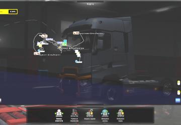 Russian Names of Cities on Continents version 2.0 for Euro Truck Simulator 2 (v1.35.x)