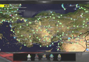 Russian Names of Cities on Continents version 2.0 for Euro Truck Simulator 2 (v1.35.x)