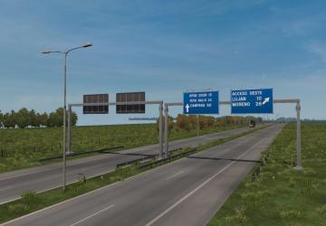 Rutas Argentinas version 5.0 for Euro Truck Simulator 2 (v1.39.x)