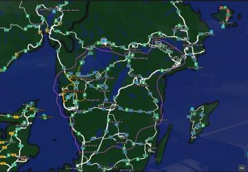 Scandinavia Rebuild - Promods Add-on version 1.4 for Euro Truck Simulator 2 (v1.54.x)