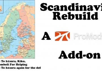 Scandinavia Rebuild - Promods Add-on version 1.4 for Euro Truck Simulator 2 (v1.54.x)