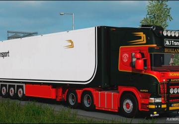 Scania 164 L 480 J&J Transport version 1.0 for Euro Truck Simulator 2 (v1.39.x)
