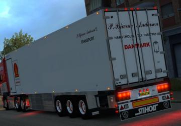 Scania 164G 580 P.Bjarne Andersen+Trailer v1.3 for Euro Truck Simulator 2 (v1.38.x)
