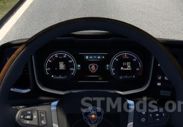 Scania 2016 Improved Dashboard version 5.0 for Euro Truck Simulator 2 (v1.54.x)