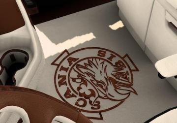 Scania 2016 Leather interior version 1.0 for Euro Truck Simulator 2 (v1.43.x, 1.44.x)