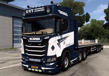 Scania 580S GVT Transport version 1.8 for Euro Truck Simulator 2 (v1.40.x, 1.41.x)