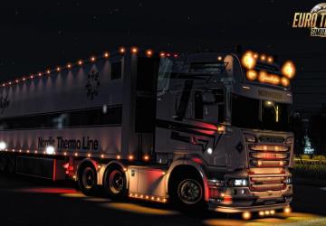 Scania 6 Series R560 Megamod + Trailer version 1.0 for Euro Truck Simulator 2 (v1.49.x)