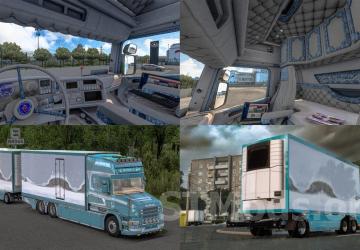 Scania 6 Series T520 V8 version 1.1 for Euro Truck Simulator 2 (v1.54.x)