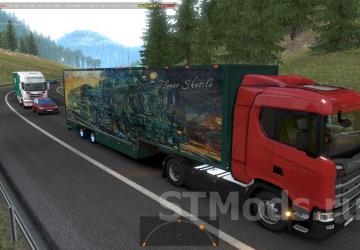 Scania DQF Flower Shuttle version 01.10.23 for Euro Truck Simulator 2 (v1.48.x)