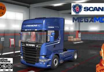 Scania Mega Mod Reworked version 1.1 for Euro Truck Simulator 2 (v1.39.x)