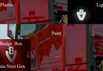 Scania Next Gen Accessories Pack version 1.8 for Euro Truck Simulator 2 (v1.42.x, 1.43.x)