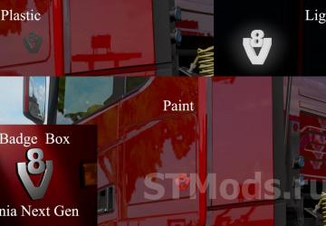 Scania Next Gen Accessories Pack version 1.8.1 for Euro Truck Simulator 2 (v1.48.x)