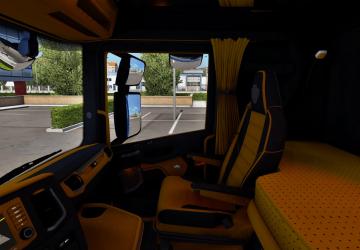 Scania Next Gen R and Black Yellow Interior v1.0 for Euro Truck Simulator 2 (v1.39.x)