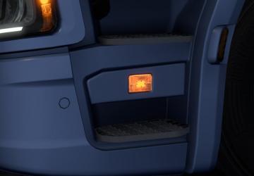 Scania NG SR DoorSteps Side Marker Lamp Orange White v1.0 for Euro Truck Simulator 2 (v1.49.x)