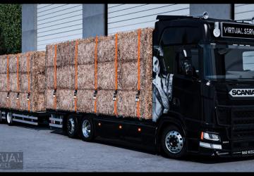 Scania NG Tandem Flatbed version 1.0 for Euro Truck Simulator 2 (v1.40.x, 1.41.x)