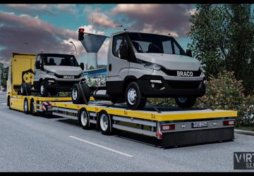 Scania NG Tandem Flatbed version 1.0 for Euro Truck Simulator 2 (v1.40.x, 1.41.x)