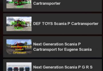 Scania P Cartransporter for Eugene Scania v7.0 for Euro Truck Simulator 2 (v1.40.x)