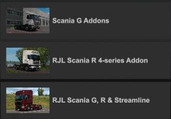 Scania P & G Series Addons for RJL Scania by Sogard3 v1.0 for Euro Truck Simulator 2 (v1.48.x)