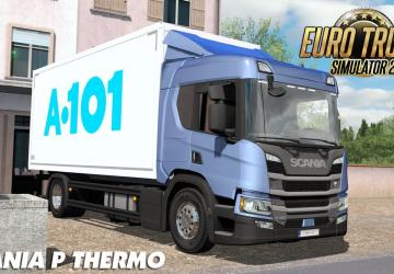 Scania P series Thermo version 1.0 for Euro Truck Simulator 2 (v1.37.x, 1.38.x)