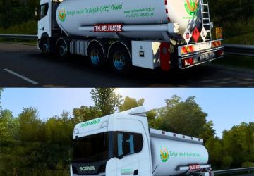Scania R450 Tanker version 1.0 for Euro Truck Simulator 2 (v1.43.x)