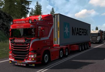 Scania R450 Weeda Blacklist + Trailer version 1.0 for Euro Truck Simulator 2 (v1.37.x, 1.38.x)