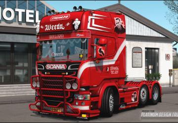 Scania R450 ‘Weeda Penoza” version 5.1 for Euro Truck Simulator 2 (v1.43.x)