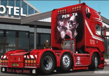 Scania R450 ‘Weeda Penoza” version 5.2 for Euro Truck Simulator 2 (v1.44.x, 1.45.x)