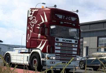 Scania R4 TJC Transport skin version 1.0 for Euro Truck Simulator 2 (v1.40.x)