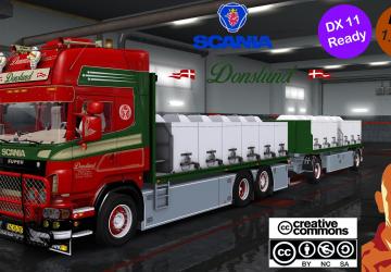 Scania R560 Donslund + Trailer version 06.12.19 for Euro Truck Simulator 2 (v1.35.x, 1.36.x)
