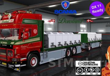Scania R560 Donslund + Trailer version 23.09.23 for Euro Truck Simulator 2 (v1.48.x)