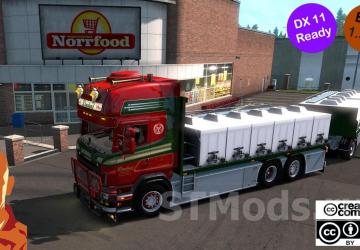 Scania R560 Donslund + Trailer version 23.09.23 for Euro Truck Simulator 2 (v1.48.x)