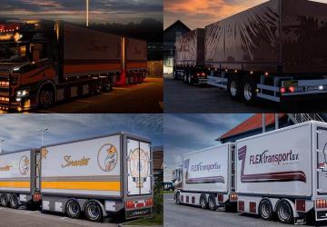 Scania R580 + Trailer Megamod version 1.0 for Euro Truck Simulator 2 (v1.49.x)