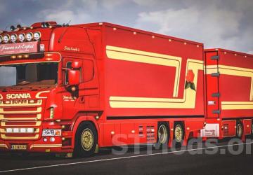 Scania R620 Fleurs version 1.6 for Euro Truck Simulator 2 (v1.48.x)