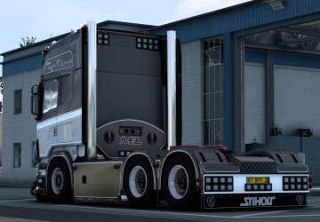 Scania R620 V8 version 1.0 for Euro Truck Simulator 2 (v1.43.x)