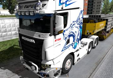 Scania R700 AU44 version 3.0 for Euro Truck Simulator 2 (v1.36.x)
