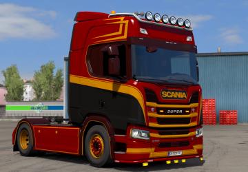 Scania R 2016 Holland Style Colored Skin version 1.0 for Euro Truck Simulator 2 (v1.32.x, - 1.36.x)