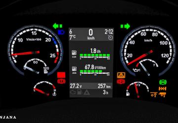 Scania R&S SCS+RJL Dashboard version 3.0 for Euro Truck Simulator 2 (v1.39.x)