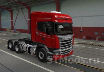 Scania R & Streamline Brazilian Style version 1.8 for Euro Truck Simulator 2 (v1.43.x)