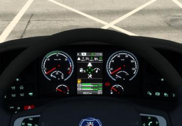 Scania R & Streamline Improved Dashboard version 1.0 for Euro Truck Simulator 2 (v1.44.x)