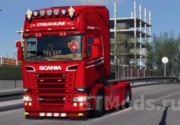 Scania R & Streamline Mega Mod by FreD version 6.0 for Euro Truck Simulator 2 (v1.49.x)