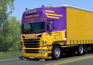 Scania RJL Martin Snel Combo Skin Pack version 1.0 for Euro Truck Simulator 2 (v1.37.x)