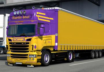 Scania RJL Martin Snel Combo Skin Pack version 1.0 for Euro Truck Simulator 2 (v1.37.x)