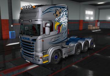 Scania RJL Topline Griffin skin version 1.0 for Euro Truck Simulator 2 (v1.35.x)