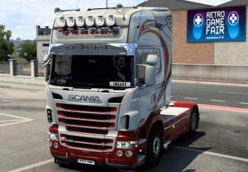 Scania RJL Trainor Transport skin version 1.0 for Euro Truck Simulator 2 (v1.40.x)