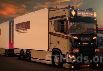 Scania S580 V8 Thermo Line Tandem version 1.1 for Euro Truck Simulator 2 (v1.54.x)